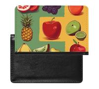 Art Style Fruit Passport Cover Protector Rfid Blocking Passport Holder Id Card Holder Secure Travel Wallet Organizer for Passport Tickets Credit Cards, style, One Size