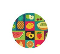 Art Style Fruit Printing 10 Pcs Air Freshener Cards,Car Scented Hanging Sheets Air Freshener Set For Car Decoration