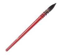 Art Supplies Red Pole Iron Ring Handmade Paint Brush, Premium Grey Squirrel Hair Pointed Tip Brush, Watercolor Acrylic Paint Brush 2680 (7)