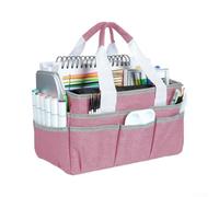 Art Supply Organizer Tote Duty Garden Tool Storage Bag with Pockets Waterproof Oxford Cloth Sewing Kit Carrier Teacher Classroom Supply For Caddy(F)