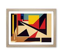 Art Suprematism Vol.4 Abstract Framed Print | A3 Oak Framed Wall Art | Ready to Hang | Abstract Historical Picture | Living Room Bedroom Lounge Office