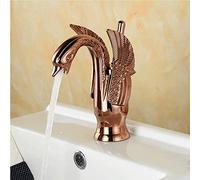 Art Swan Mixer Taps Black/Silver/Gold/Rose Gold/Vintage Copper Bathroom Faucet Washbasin Cold and Hot Water-Tap Basin Faucets