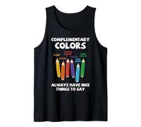 Art Teacher Color Theory Complementary Colors Pencil Humor Tank Top