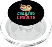 Art Teacher Created Art Palette Brush Artist Art Student PopSockets PopGrip for MagSafe