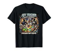 Art Teacher Creative Catalyst Painting Retro 90s Rap Bootleg T-Shirt