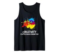 Art Teacher Creativity Quote Color Splash Artist Humor Fun Tank Top