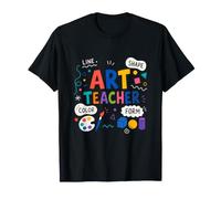 Art Teacher Elements Line Shape Color T-Shirt