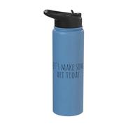 Art Teacher Let's Make Some Art Today Stainless Steel Insulated Water Bottle