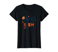Art Teachers Art The Original STEM Creative Education T-Shirt, Women, Black, S
