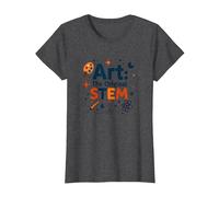 Art Teachers Art The Original STEM Creative Education T-Shirt, Women, Dark Heather Grey, S