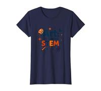 Art Teachers Art The Original STEM Creative Education T-Shirt, Women, Navy, L