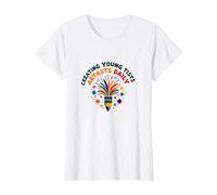 Art Teachers Creating Young Artists Daily Colorful Fun T-Shirt, Women, White, M