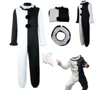 Art The Clown Costume Art The Cosplay Suit for Halloween Full Set, Black, XX-L