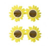 Art the Clown Sunflower Glasses - Terrifier Costume Accessories, Adult Halloween Cosplay Funny Clown Sunglasses (Yellow *2)