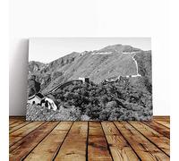 Art The Wall of China (5) Canvas Print | Gallery Wrapped 30mm Frame Wall Art | 24x16 inches | Ready to Hang | Contemporary Picture | Living Room Bedroom Lounge Office