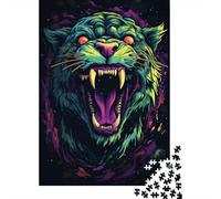 Art Tiger Jigsaw Puzzles for Adults 1000 Piece Family Gathering Puzzle DIY 1000 Piece Puzzle Game 1000pcs (75x50cm)