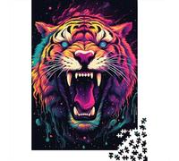 Art Tiger Jigsaw Puzzles for Adults 1000 Piece Family Gathering Puzzle DIY 1000 Piece Puzzle Game 1000pcs (75x50cm)