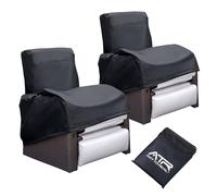 ART TO REAL 2 Pcs Garden Furniture Covers Waterproof,Outdoor Recliner Chair Covers with Adjustable Hem Cord,Air Vent Windproof Anti-UV Material for Patio Chair Cover