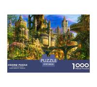 Art Town 1000 Pieces Jigsaw Puzzles for Adults Educational Games Beautiful Home Decoration Art Colorful DIY Craft 38x26cm/1000pcs