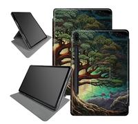 Art Tree Case for Samsung Galaxy Tab S8 Plus 2022/S7 FE 2021/S7 Plus 2020 12.4 Inch, 360 Degree Rotating Folding Stand Multiple Viewing Angles Case with Auto Sleep/Wake
