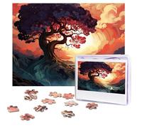 Art tree Puzzles 500 Pieces Personalized Jigsaw Puzzles with storage bag Photos Puzzle for Adults Challenging Picture Puzzle for Men Women Home Decor (52x38 CM)