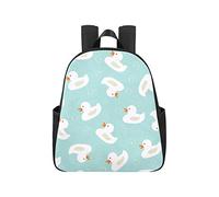 Art Trendy Boho Cartoon Goose Baby Duck Backpack College 12.40x5.12x14.17inch School Bag Multipurpose Casual Backpack College Business Travel School,Office
