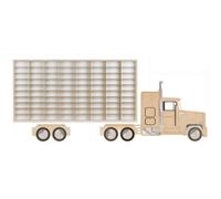 ART TWIST HOME Hot Wheels Storage | Wooden Display Shelves with 80 Compartments | Wall Display Cabinet 78,5cm x 40cm x 4cm for Collectables Model Car or Mini Figure (Truck America)