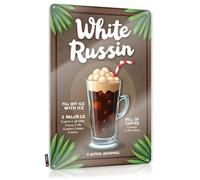 Art Upgrades Vintage Wall Decor | White Russian Recipe: A Refreshing Cocktail Guide Boho Soft Bath For Trailer Home Decoration(30X40CM)