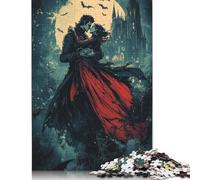 Art Vampire Love Puzzle Relax Challenge Toy Premium Cardboard Jigsaw Puzzle for Adult Children Easter Gifts 1000pcs (75x50cm)