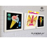 Art Vinyl Play & Display - White - LP Flip Frame with UV Protection - Pack of 3