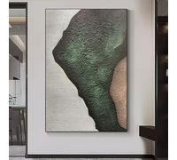 Art Wall Decor 100% Hand Painted Mountain Stone Oil Painting On Canvas Original Frameless Modern Texture Wall Art Aesthetic Artwork For Living Room Bedroom 90×150Cm(35.4X59Inch)