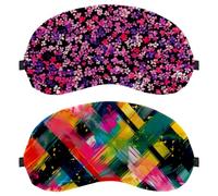 Art Watercolor Geometry Srtipes 2 - Piece Light-Blocking Soft Breathable Eye Masks Sleep Mask Eye Patch