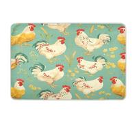 Art Wheat Chickens Green Extra Large Resuable Changing Pad Covers Waterproof Washable Bed Wetting Pad Skin-Friendly Toddler Bedding Products for Toddler Kids 52" L x 34" W