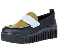 ART Women's 1530s Brighton Moccasin, Black Sky Blue, 6 UK