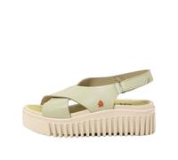 Art Women's 1574 Brighton Flat Sandal, Lime, 9 UK