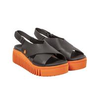 ART Women's 1574 Brighton Sandal, Nappa Black Orange, 9 UK