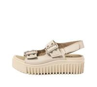 ART Women's 1579 Brighton Flat Sandal, Cream, 7 UK