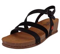 ART Women's 1930 I Live Wedge Sandal, Black Total Black, 4 UK
