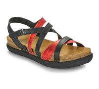 ART Women's Rhodes Open Toe Sandals, Nappa Black Red, 9 UK