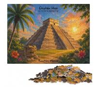 Art Wooden Puzzle, Adults, Chichen Itza Yucatan Mexico Travel, 1000 Pieces | A screen-free tabletop activity: a simple way to organise the image in spare time.