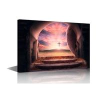 Art Work for Home Walls Religion Symbol Canvas Painting Wall Art Cross Pictures Print on Canvas Cross Wall Art Framed Art Wall Decor Home Wall Decor Artwork Wall Hanging- 30x45cm