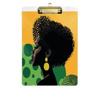 Art Yello Green Beauty Clip Board Binder Organizer Plastic for Teacher Nursing Size 9 x 12