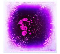 Art3d 1-Pack Fancy Floor Tile for Kids Room Liquid Encased Floor Tile Home Decor, 12" x 12" Purple