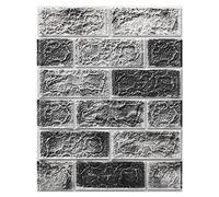 Art3d 10-Pack 3D Wall Panels Peel and Stick in Stone Ash, Self Adhesive Waterproof Faux Foam 3D Brick Wallpaper for Living Room, Bedroom, Interior Decoration (14.4 Sq.Ft)