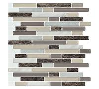 Art3d 10-Piece Stick on Backsplash Tile for Kitchen,30 * 30cm Vinyl Decorative Tiles, Marble (A17083P10)