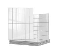 Art3d 10-Sheet Faux Marble Peel and Stick Backsplash Tile for Kitchen Wall Bathroom Countertops, 11.4 inch x 9.1 inch Stick-on Glazed-Ceramic Finish Resist to Water, Heat and Scratches, White