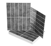 Art3d 10-Sheet Faux Marble Peel and Stick Backsplash Tile for Kitchen Wall Bathroom Countertops, 11.4 inch x 9.1 inch Stick-on Glazed-Ceramic Finish Resist to Water, Heat and Scratches, Ash Grey