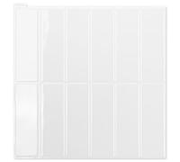 Art3d 10-Sheet Peel and Stick Splashback Metro Tiles 30x30cm, Self Adhesive Wall Tiles Stickers for Kitchen Bathroom Living Room Stick on Tile, Rectangle White