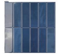 Art3d 10-Sheet Peel and Stick Splashback Metro Tiles 30x30cm, Self Adhesive Wall Tiles Stickers for Kitchen Bathroom Living Room Stick on Tile, Rectangle Navy Blue