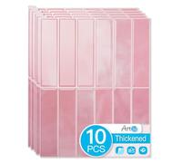 Art3d 11.4 x 9 Inch Heavy-Duty Peel and Stick PVC Backsplash for Home Décor, 10-Pack PVC Wall Tiles for Kitchen Countertop, Pink Marble